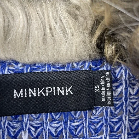 MINKPINK Oversized XS Legendgs of the Forest Aztec Cardigan Boho Western Sweater - Picture 7 of 11